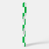 Groen Wit Geruit Check Patroon iPhone Case (Achterkant / Rechts)