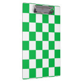 Groen wit geruit controlepatroon klembord (Rechts)