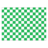 Groen wit geruit controlepatroon tafelkleed (Voorkant (Horizontaal))