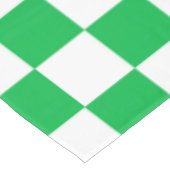Groen wit geruit controlepatroon tafelkleed (Gekanteld)