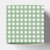 Groen & Wit Geruit Favor Gift Box Bedankdoosjes (Bovenkant)