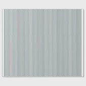 Groen/wit Gestreept Elegant Inpakpapier (Vlak)