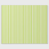Groen wit gestreept partijpatroon cadeaupapier (Vlak)