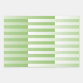 Groen wit gestreept patroon inpakpapier vel (Voorkant 2)