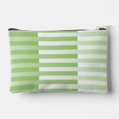 Groen Wit Gestreept Patroon Klein Etui (Achterkant)