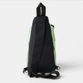 Groen wit gestreept patroon sling bag (Achterkant)