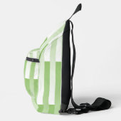 Groen wit gestreept patroon sling bag (Rechts)