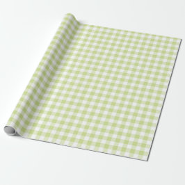 GROEN & WIT GINGHAM PLAID CADEAUPAPIER