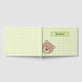 GROEN & WIT GINGHAM PLAID MET TEDDYBEER GASTENBOEK (Volledig)
