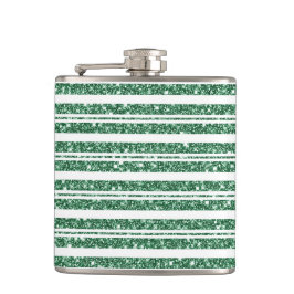 GROEN & WIT GLITTER UITZIENDE KERSTREPEN HEUPFLES