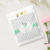 Groen, wit grijs Baby shower Bedankzakje (Gezegeld)