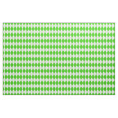 Groen Wit Harlequin Diamonds Checkers Design Stof (Yard (91,4 cm))