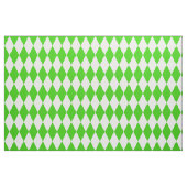 Groen Wit Harlequin Diamonds Checkers Design Stof (Fat Quarter)