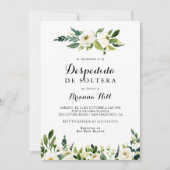 groen wit herfst bloemenspaans Vrijgezellenfeest Kaart (Voorkant)