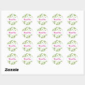 Groen & Wit Hibiscus Bloemen Partij Sticker (Vel)