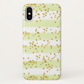 Groen, wit Hoesje-Mate Barely Daar iPhone X Hoesje (Achterkant)