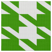 Groen & Wit Houndstooth Naadloos Patroon Stof (Close Up)