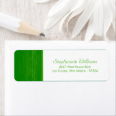 Groen/Wit Houten Graan Bruiloft Retourlabel Etiket (Insitu)