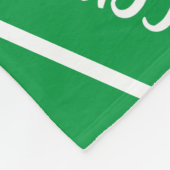 groen wit Ik hou van tekstpatroon voetbal Fleece Deken (Hoek)