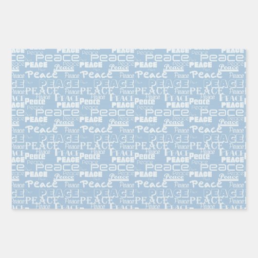 Groen Wit Inspirerend Vrede Inpakpapier Vel (Voorkant 3)