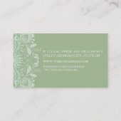 Groen & Wit  kant Visitekaartje (Achterkant)