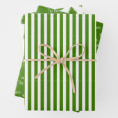 Groen | wit | Kerstmis Inpakpapier Vel (In situ)