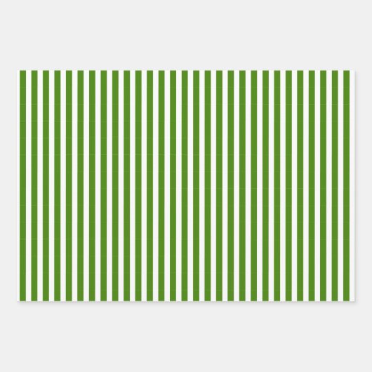 Groen | wit | Kerstmis Inpakpapier Vel (Voorkant)