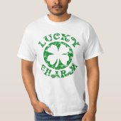 Groen/wit  Lucky Charm T-shirt (Voorkant)