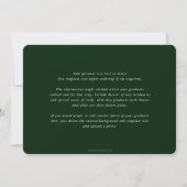 Groen/wit MD Asclepius Afstuderen Foto Aankondiging (Achterkant)