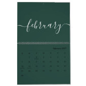 Groen-wit minimalistisch 2024\5 kalender (Feb 2027)