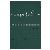 Groen-wit minimalistisch 2024\5 kalender (Mar 2027)