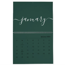 Groen-wit minimalistisch 2024\5 kalender