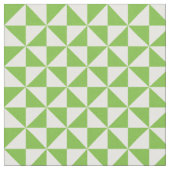 Groen wit modern driehoekspatroon stof (Close Up)