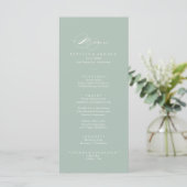 Groen wit modern menu (Staand voorkant)