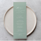 Groen wit modern menu