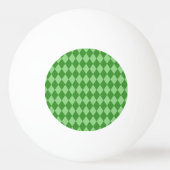 Groen wit monogram patroon pingpongbal (Achterkant)