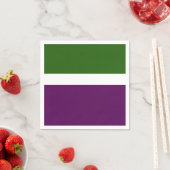 Groen Wit Paarse Plain Color Block Design Servet (Insitu)