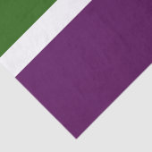 Groen Wit Paarse Plain Color Block Design Tissuepapier (Detail)