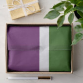 Groen Wit Paarse Plain Color Block Design Tissuepapier (Geschenk)