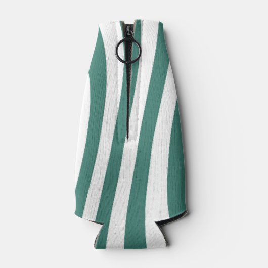 Groen-wit patroon Leggings Flesjeskoeler (Achterkant)