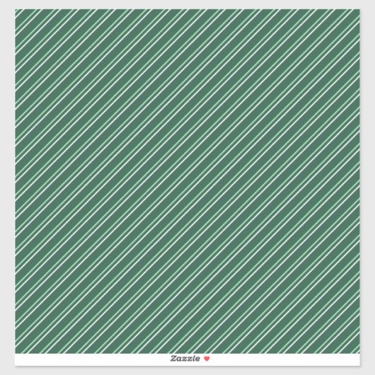 Groen Wit Patroon Sticker (Vel)