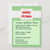 Groen & Wit Polka Dots Hart Tekst Vrijgezellenfees Kaart (Voorkant)