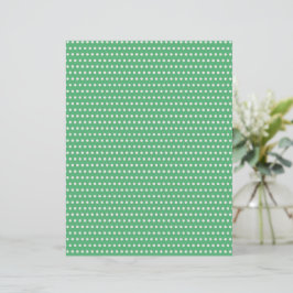 Groen & Wit Polkadots Kerst Scrapbook Papier