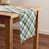 Groen wit rood blauw hut Lumberjack Patroon Medium Tafelloper (Voorbeeld)