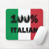 Groen Wit Rood Driekleurig 100% Italiaans Muismat (Met muis)