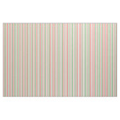 Groen, wit, rood gestreept patroon stof (Yard (91,4 cm))