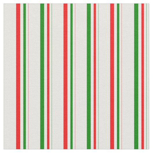 Groen, wit, rood gestreept patroon stof (Close Up)