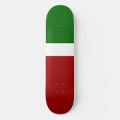 Groen Wit Rood Kleurenblok Stijlontwerp Persoonlijk Skateboard (Voorkant)