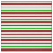 Groen, wit, rood met Kerstmis-Thlein Pattern Stof (Swatch)