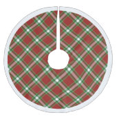 Groen wit roodbruin lumberjack patroonpatroon kerstboom rok (Voorkant)